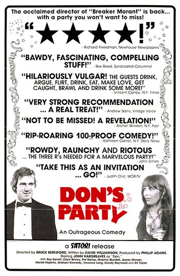 Dons Party 1976 Bruce Beresford Myduckisdead